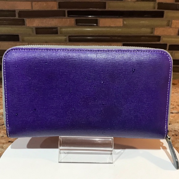 FENDI Monster Long Zip Around Leather Wallet 😍💜🔥 - Picture 10 of 17